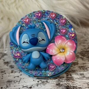 Blue and Pink Accessory with Character Design Stitch